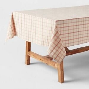 Threshold 120" x 60" Cotton Plaid Tablecloth